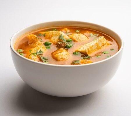 Paneer Aloo Danla With Garden Peas